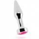 RICH R9 SILVER PLUG ANAL METAL PINK SAPHIRE 10CM