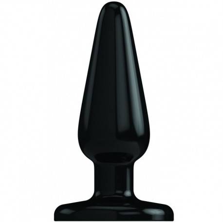 BOTTOMLINE M1-6 BUTTPLUG ANAL RUBBER NEGRO 15.5 X 4.7CM