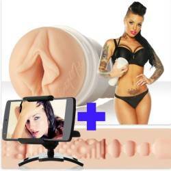 FLESHLIGHT GIRLS - VAGINA CHRISTY MACK ATTACK + PHONESTRAP GRATIS