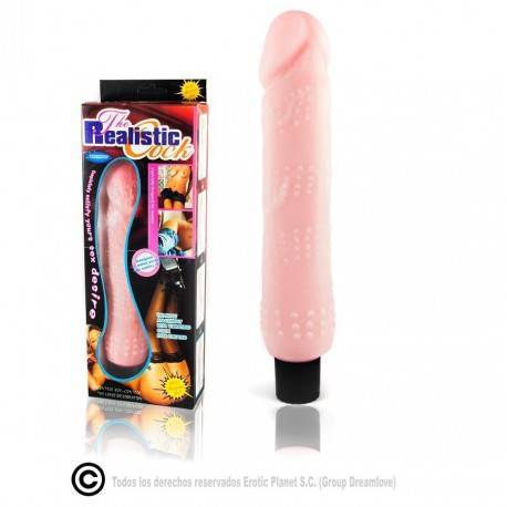 VIBRADOR LOVE CLONE EFECTO RELIEVE 24,7CM  NATURAL PUNTO G