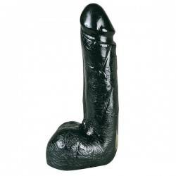 DILDO  ALL BLACK SUAVE 20 CM