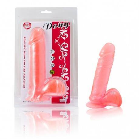 PENE REALISTICO DONG NEW AND PURE ROSA 19CM