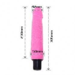 VIBRADOR LOVE CLONE 23CM CON PUNTITOS ROSA