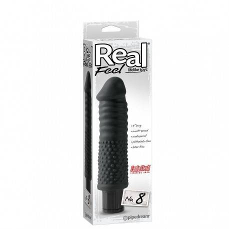 REAL FEEL LIFELIKE TOYZ VIBRADOR NUM 8 NEGRO