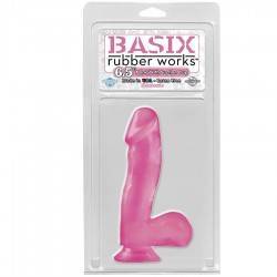 BASIX PENE DE GELATINA SUCCION ROSA 16 CM