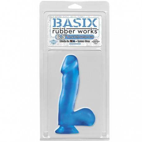 BASIX PENE DE GELATINA SUCCION AZUL 16 CM