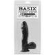 BASIX PENE DE GELATINA SUCCION NEGRO 16 CM