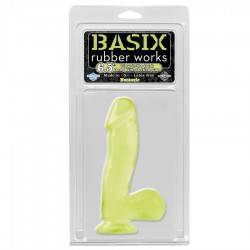 BASIX RUBBER WORKS PENE DE GELATINA SUCCION LUMINISCENTE 16 CM