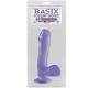 BASIX PENE DE GELATINA SUCCION LILA 19 CM