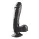 BASIX PENE DE GELATINA SUCCION NEGRO 19 CM