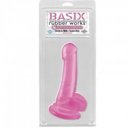 BASIX PENE DE GELATINA SUCCION ROSA 18 CM