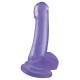 BASIX PENE DE GELATINA SUCCION LILA 18 CM