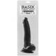 BASIX PENE DE GELATINA SUCCION NEGRO 21 CM