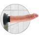 DILDO VIBRADOR KING COCK 17.78 CM NATURAL