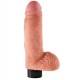 DILDO VIBRADOR KING COCK CON TESTICULOS 17.78 CM NATURAL