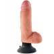 DILDO VIBRADOR KING COCK CON TESTICULOS 20.3 CM NATURAL