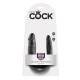 KING COCK DILDO DOBLE PENETRACIÓN 12.7CM NEGRO