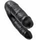 KING COCK DILDO DOBLE PENETRACIÓN 13.9 CM NEGRO