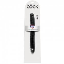 KING COCK DILDO DOBLE NEGRO 30 CM