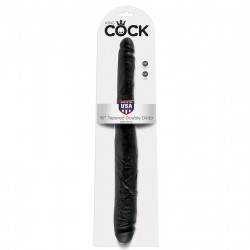 KING COCK DILDO DOBLE NEGRO 40.6 CM