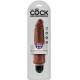 KING COCK VIBRADOR REALISTICO STIFFY 20.3 CM - MARRON