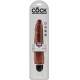 KING COCK VIBRADOR REALISTICO STIFFY 23 CM - MARRON