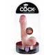 KING COCK DUAL DENSITY 7.5" DILDO NATURAL CON TESTICULOS