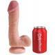 KING COCK DUAL DENSITY 7.5" DILDO NATURAL CON TESTICULOS