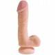 KING COCK DUAL DENSITY 7.5" DILDO NATURAL CON TESTICULOS