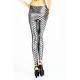 QUEEN LINGERIE LEGGING SILVER METALLIC