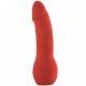 OUCH DELUXE ARNES CON DILDO SILICONA SUAVE ROJO  25.5CM