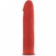 OUCH DELUXE ARNES CON DILDO SILICONA SUAVE ROJO 20.5 CM