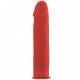 OUCH DELUXE ARNES CON DILDO SILICONA SUAVE ROJO 25.5 CM