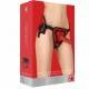 OUCH DELUXE ARNES CON DILDO SILICONA SUAVE ROJO 20.5 CM