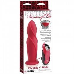 FETISH FANTASY ELITE DILDO VIBRADOR 20 CM ROJO