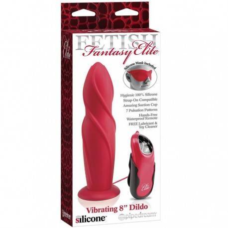 FETISH FANTASY ELITE DILDO VIBRADOR 20 CM ROJO