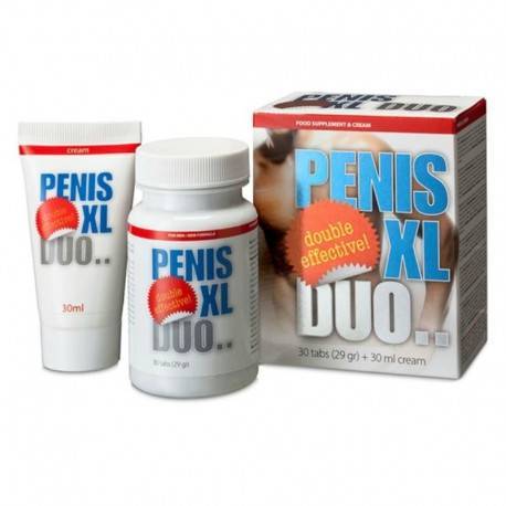 PENIS XL DUO PACK CAPSULAS Y CREMA.