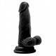 REAL ROCK 011 DILDO 100% REALISTICO NEGRO 15CM (11CM INS)