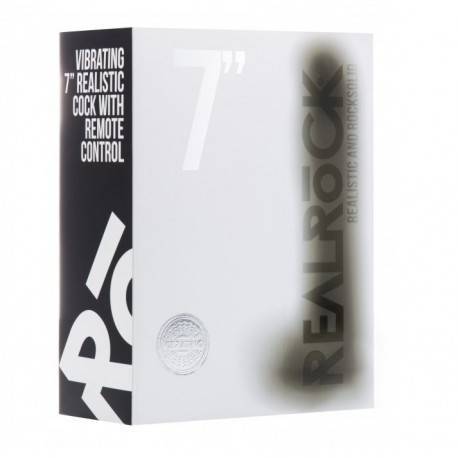 REAL ROCK 002 VIBRADOR 100% REALISTICO NEGRO 18 CM (13CM INS)
