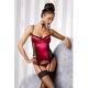 CARISMA CORSET ROJO/NEGRO C/LIGUERO BY CASMIR L/XL