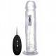 REAL ROCK 010 VIBRADOR 100% REALISTICO TRANSPARENTE 29.5 CM (27.5 CM INS)