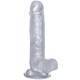 REAL ROCK 015 DILDO 100% REALISTICO 20 CM (15 CM INS)  TRANSPARENTE