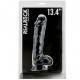 REAL ROCK 053 PENE REALISTICO FISTING 34 CM (31.5 CM INS) NEGRO