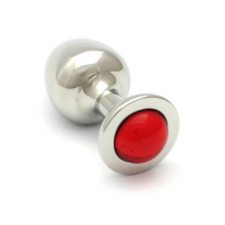 ROSEBUDS  CRISTAL PLUG ACERO 43 X 25MM ROJO