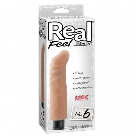 REAL FEEL LIFELIKE TOYZ VIBRADOR NUM 6 NATURAL