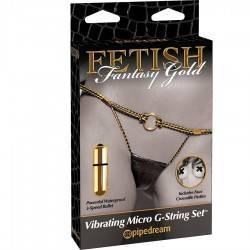 FETISH FANTASY GOLD SET MICRO TANGA