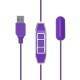 ICOME MINI BALA VIBRADORA CON CAPSULA DE CONTROL MORADO