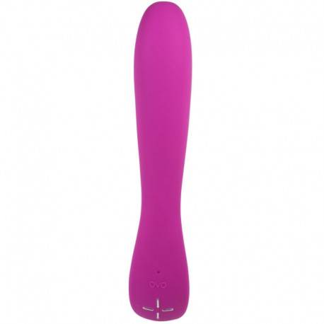 OVO E4 RE CHARGEABLE VIBRATOR FUCHSIA / SILVER + TANGA BACI GRATIS