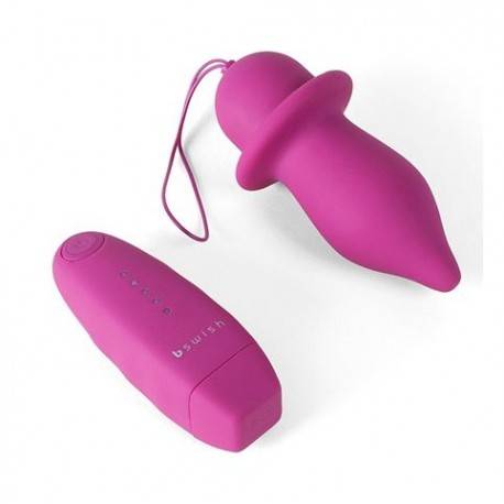 B SWISH BFILLED CLASSIC PLUG ANAL CONTROL REMOTO NEGRO ROSA