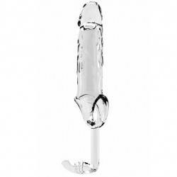 SONO EXTENSION PENE AÑADE   3.5CM  + PLUG ANAL N19 TRANSPARENTE